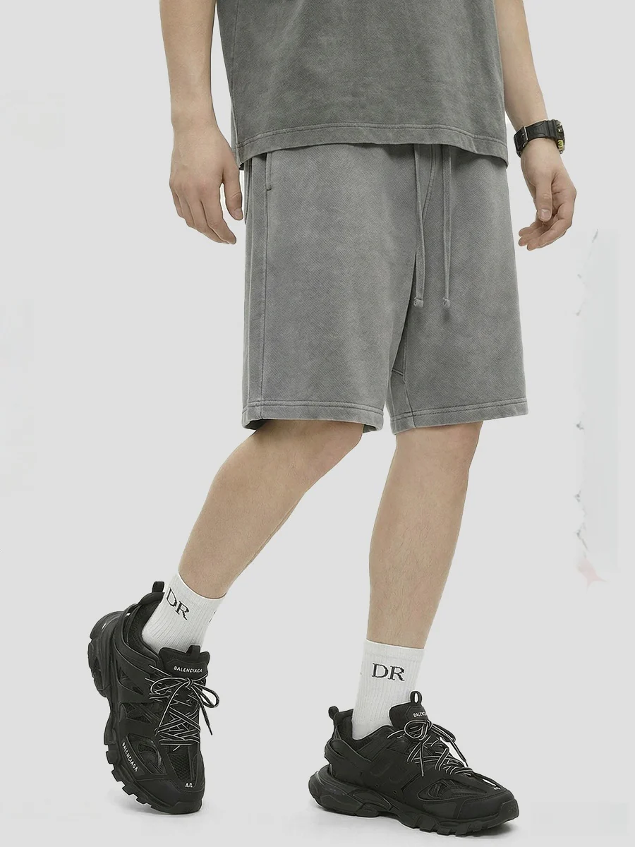 Leisure Washing Water Fade Loose-fit Five Points Shorts - Image 18