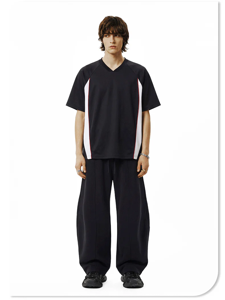 Antibacterial Cool Feeling Quick-drying Color-blocked T-shirt - Image 2