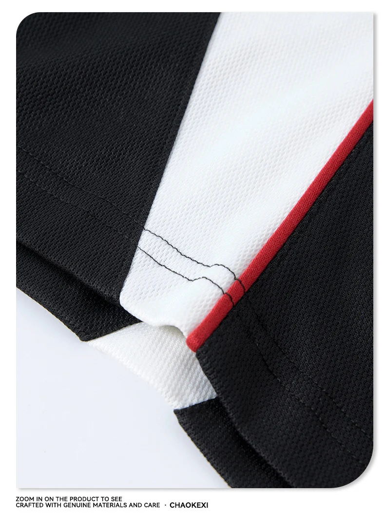Antibacterial Cool Feeling Quick-drying Color-blocked T-shirt - Image 5