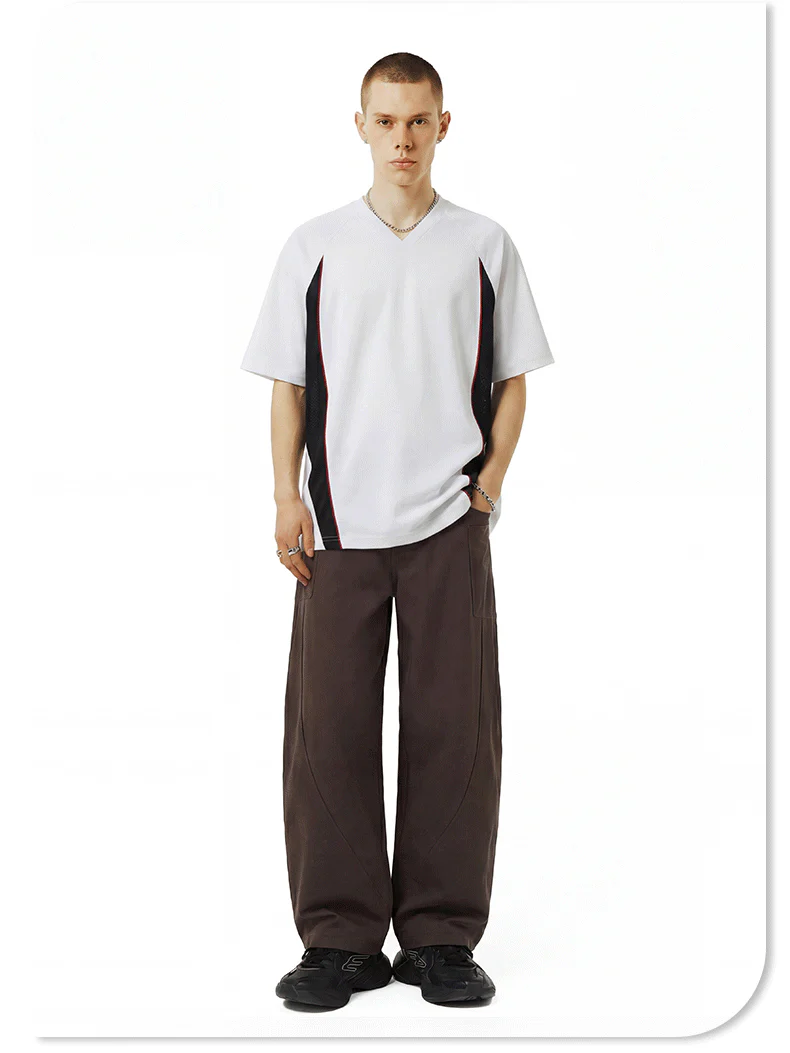 Antibacterial Cool Feeling Quick-drying Color-blocked T-shirt - Image 7