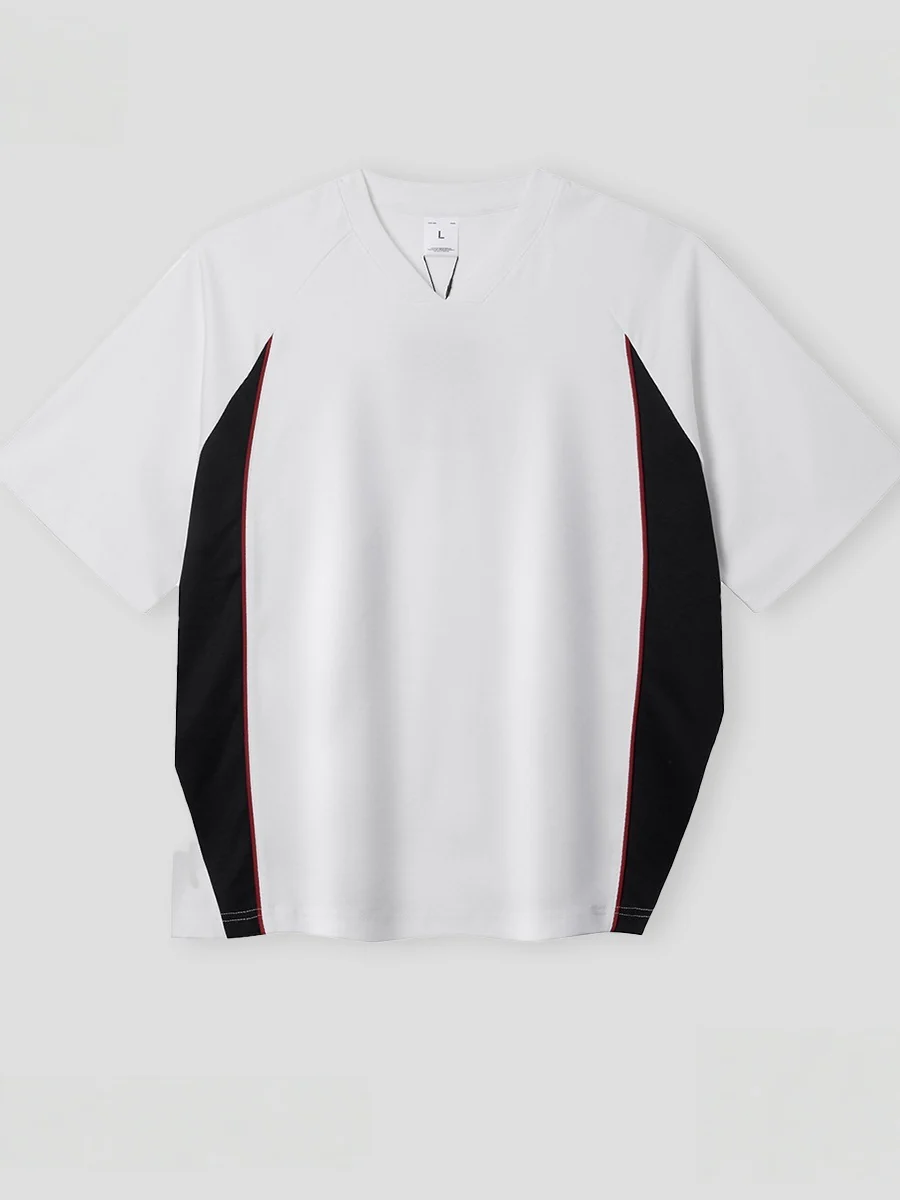 Antibacterial Cool Feeling Quick-drying Color-blocked T-shirt - Image 9