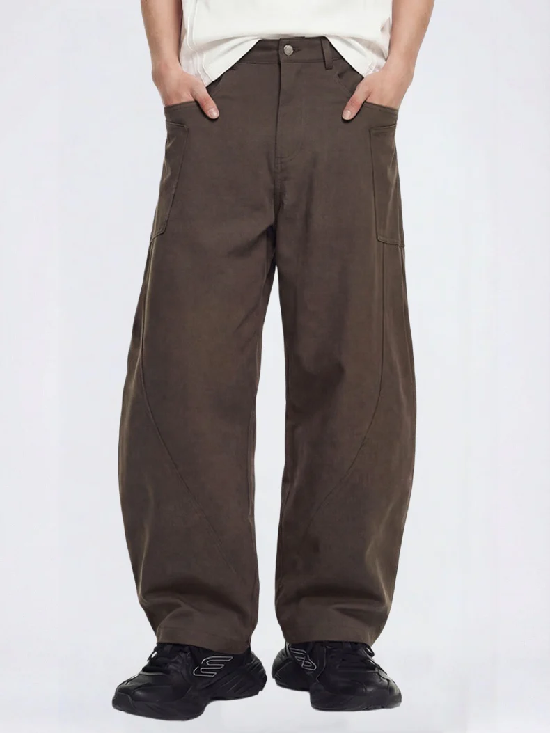 Retro Wide-leg Machete Cargo Trousers