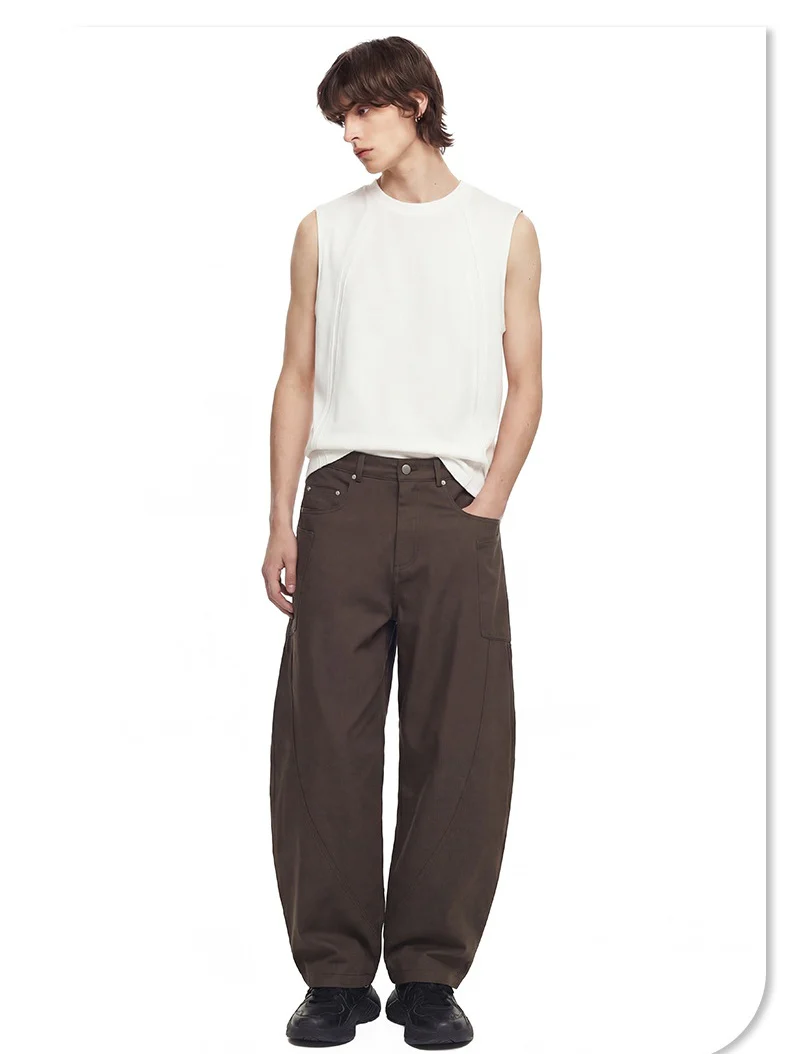 Retro Wide-leg Machete Cargo Trousers - Image 2