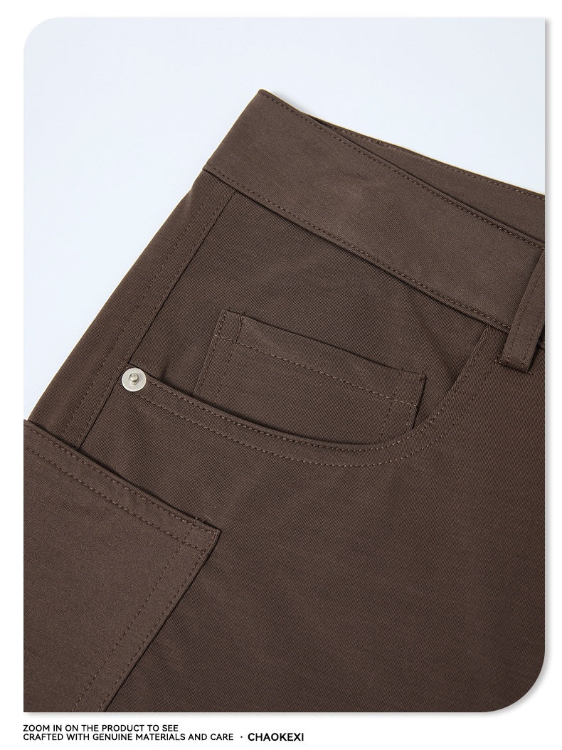 Retro Wide-leg Machete Cargo Trousers - Image 5