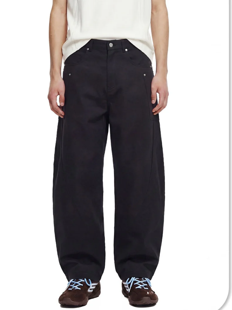 Retro Wide-leg Machete Cargo Trousers - Image 8