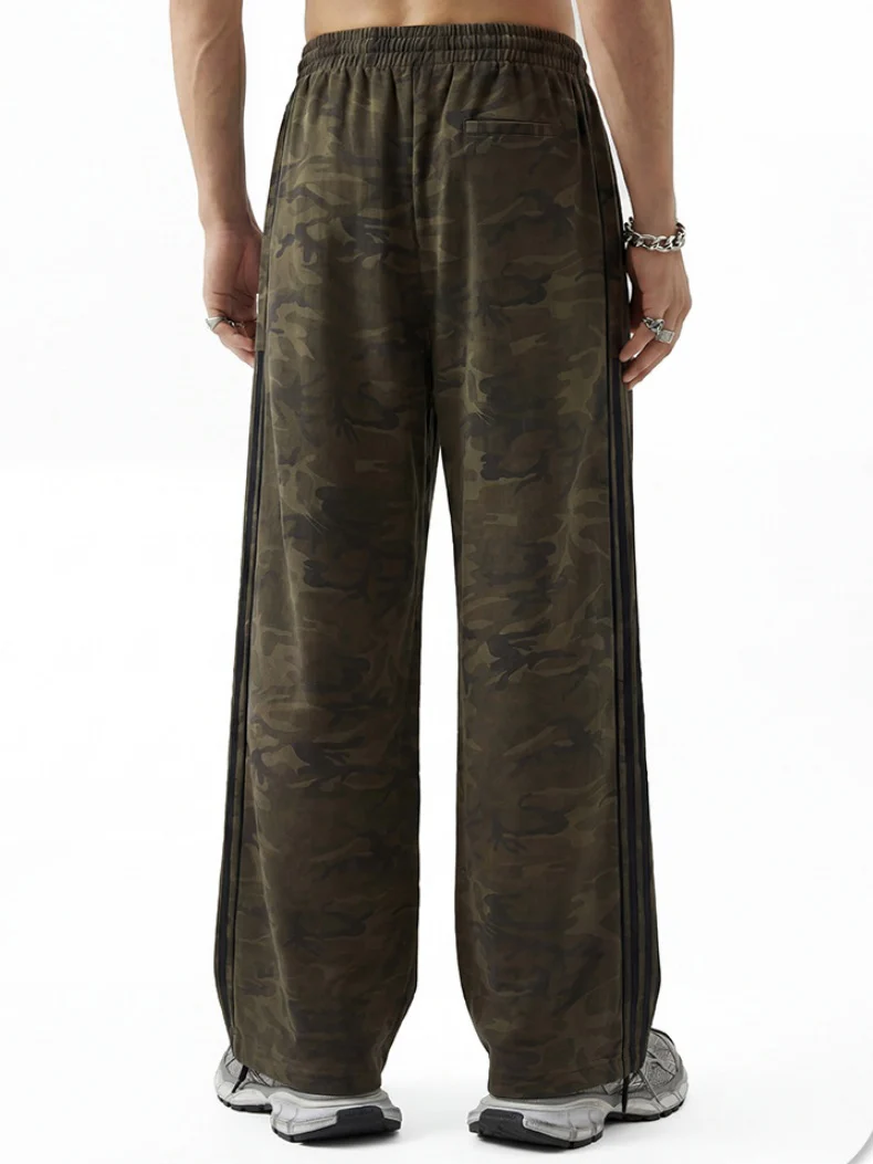 Camouflage Leisure Straight-fit Loose-fit Pants - Image 3