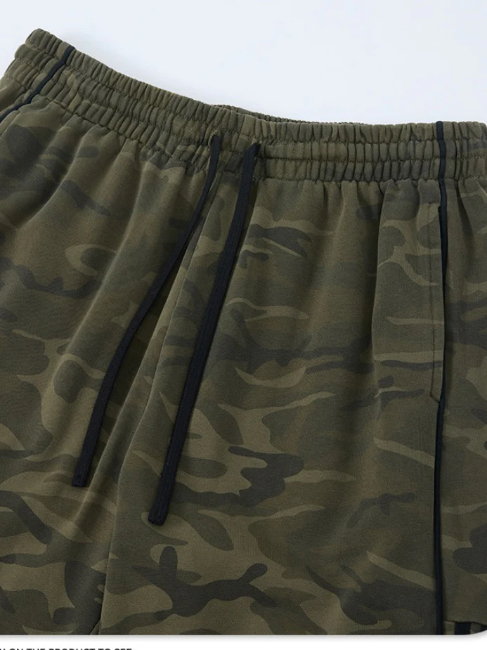 Camouflage Leisure Straight-fit Loose-fit Pants - Image 4