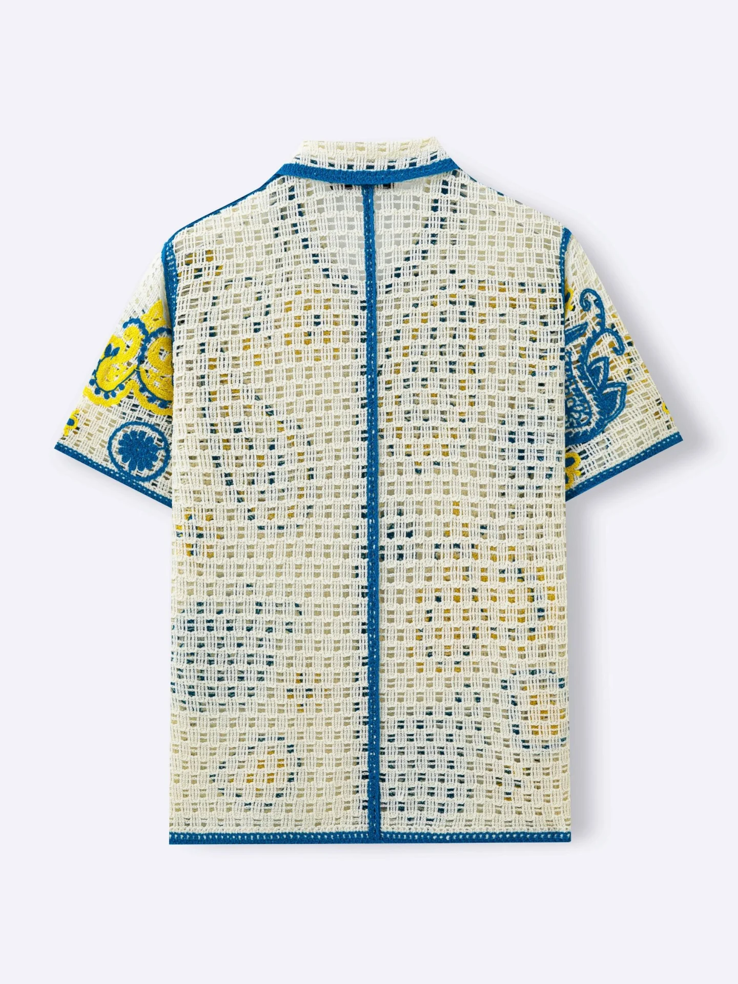 Ethnic Style Crochet Hollow Knitting Polo Shirts - Image 4