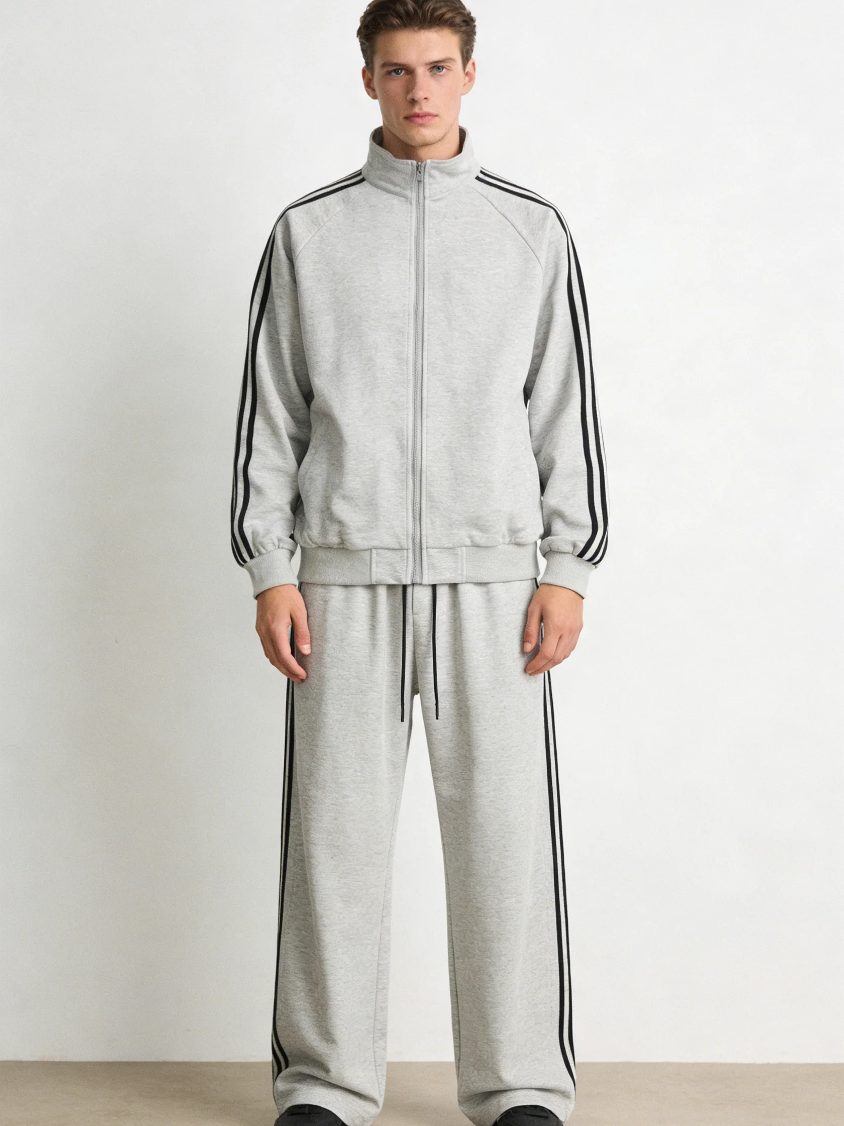 Vertical Stripes Loose-fit 2-piece Sets