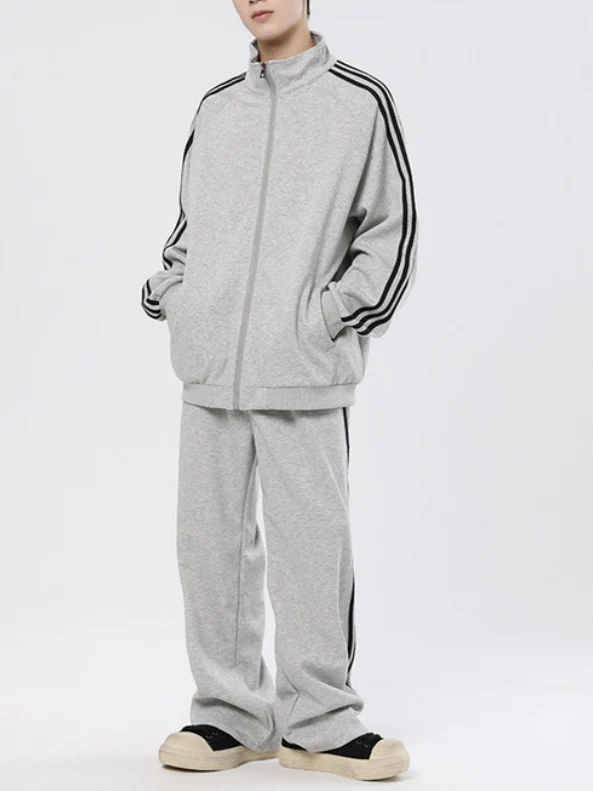 Vertical Stripes Loose-fit 2-piece Sets - Image 2
