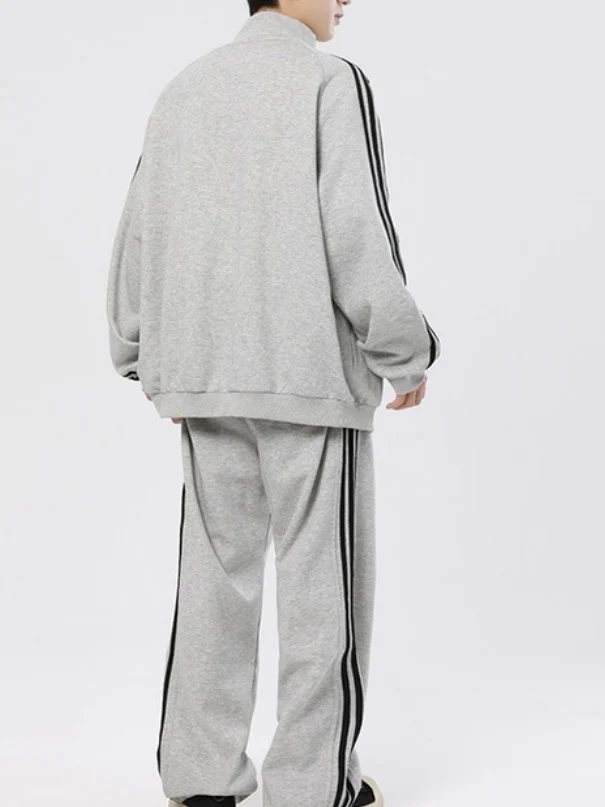 Vertical Stripes Loose-fit 2-piece Sets - Image 3