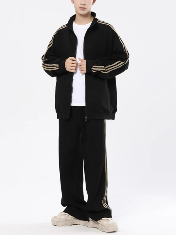 Vertical Stripes Loose-fit 2-piece Sets - Image 8