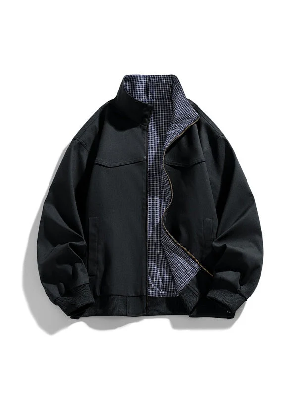 Cleanfit Plaid Patchwork Jackets - Image 8