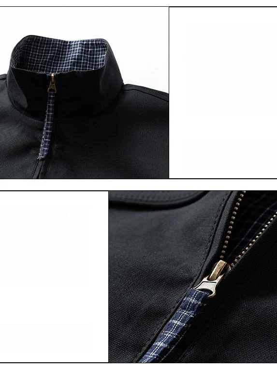 Cleanfit Plaid Patchwork Jackets - Image 9