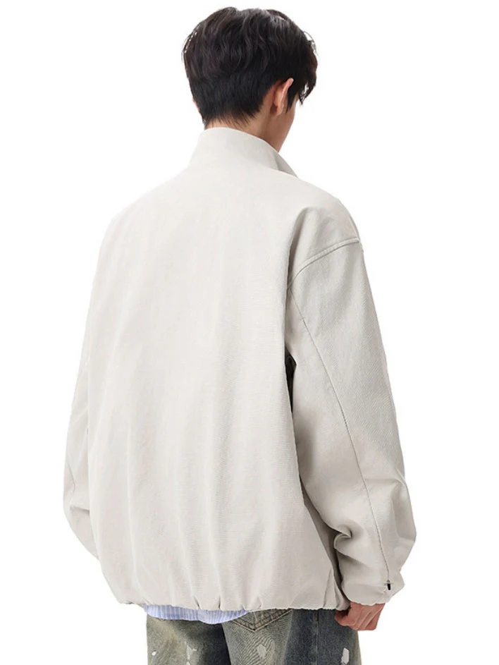 Harrington Stand Collar Work Clothes Jackets - Image 4