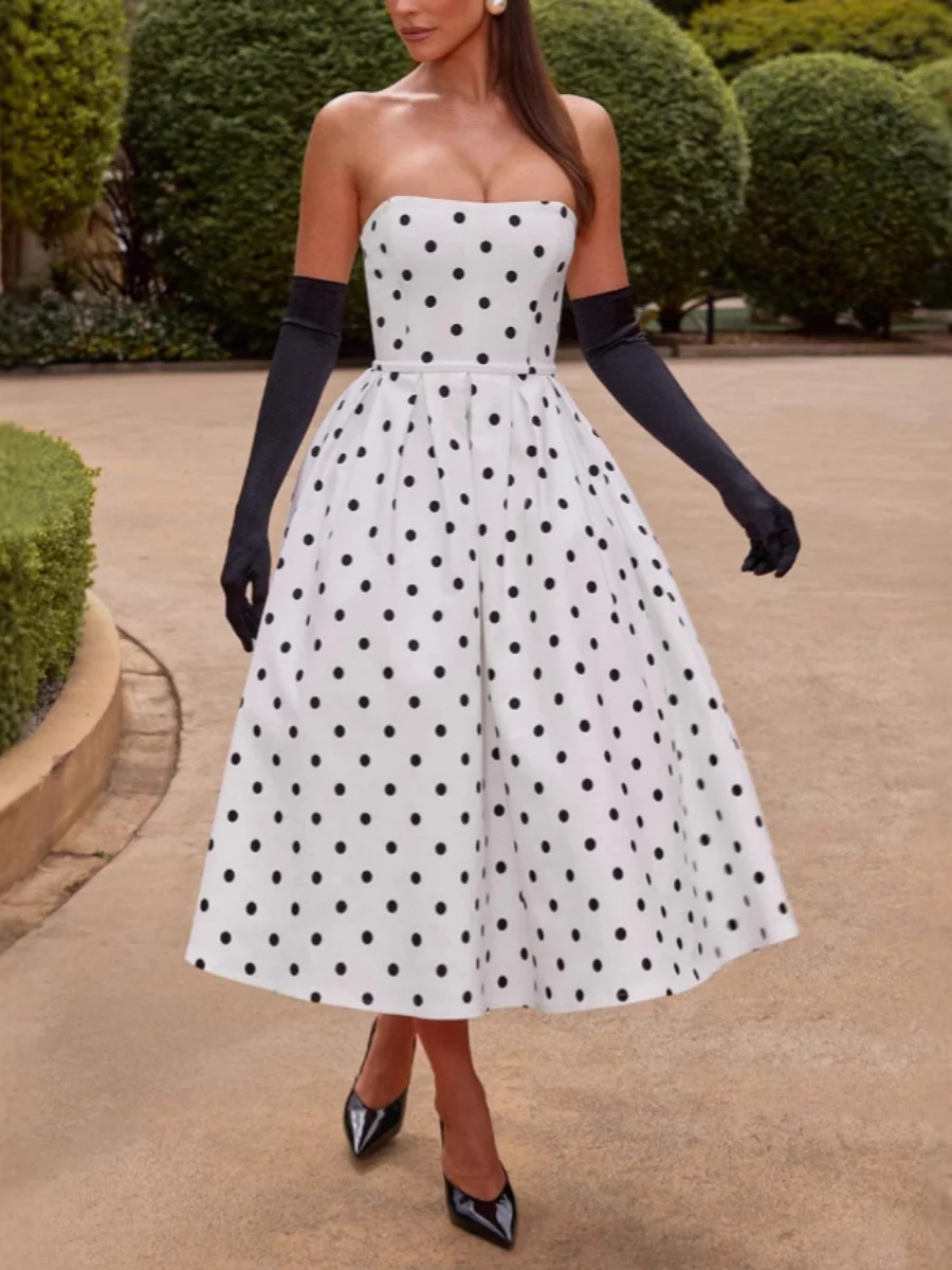 Polka Dots Maxi Dresses - Image 2