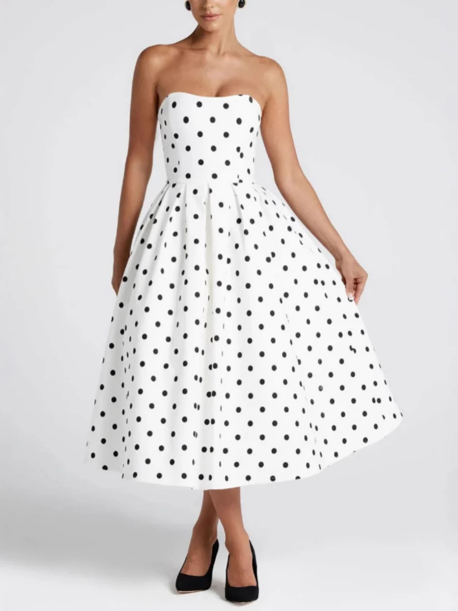 Polka Dots Maxi Dresses - Image 4