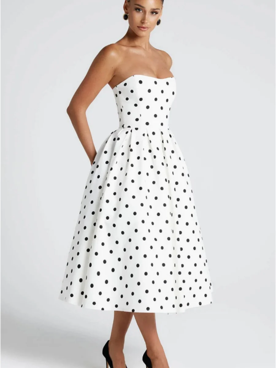 Polka Dots Maxi Dresses - Image 6