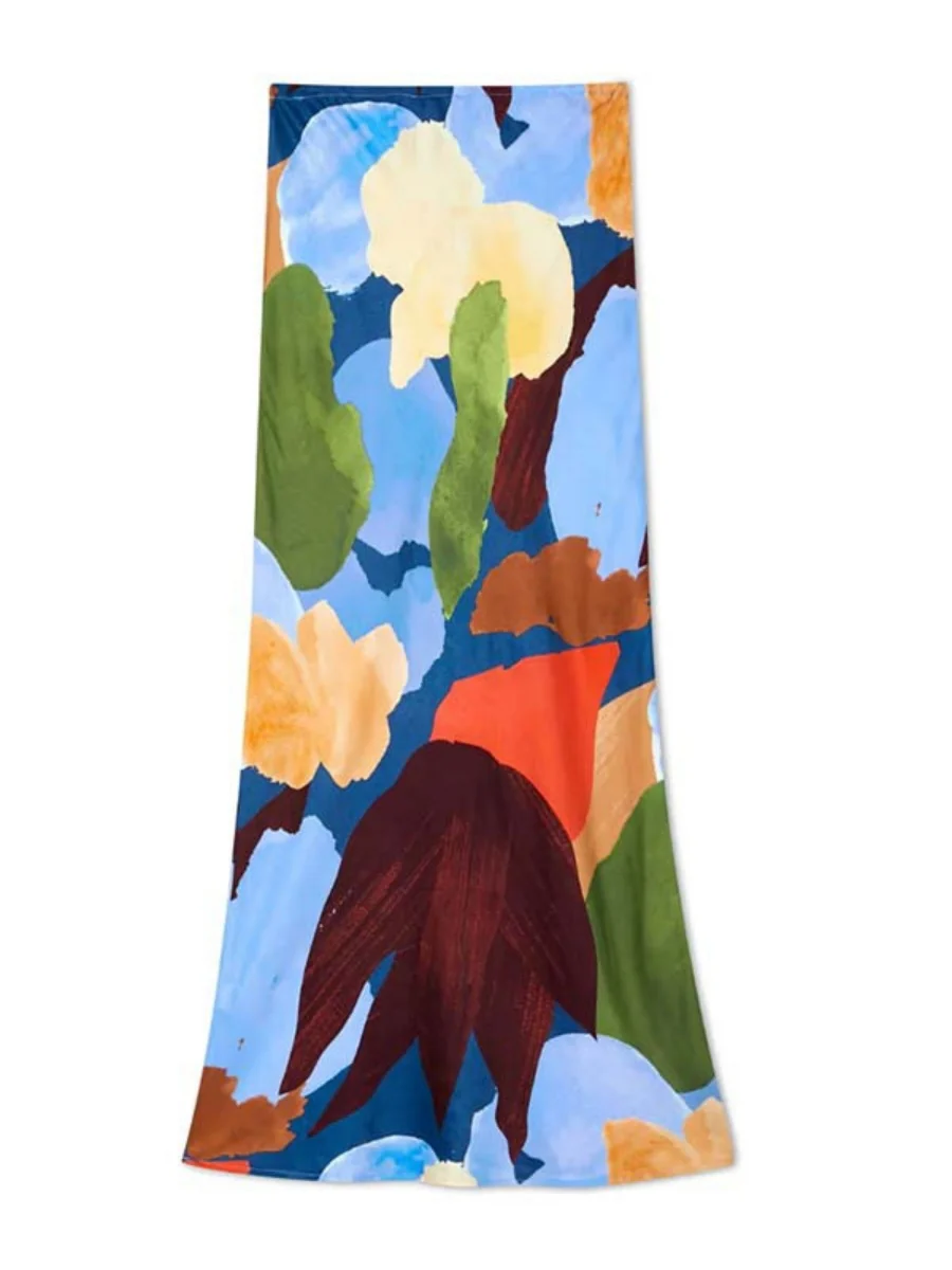 Printed Color Hip-hugging Parties Skirts - Image 4