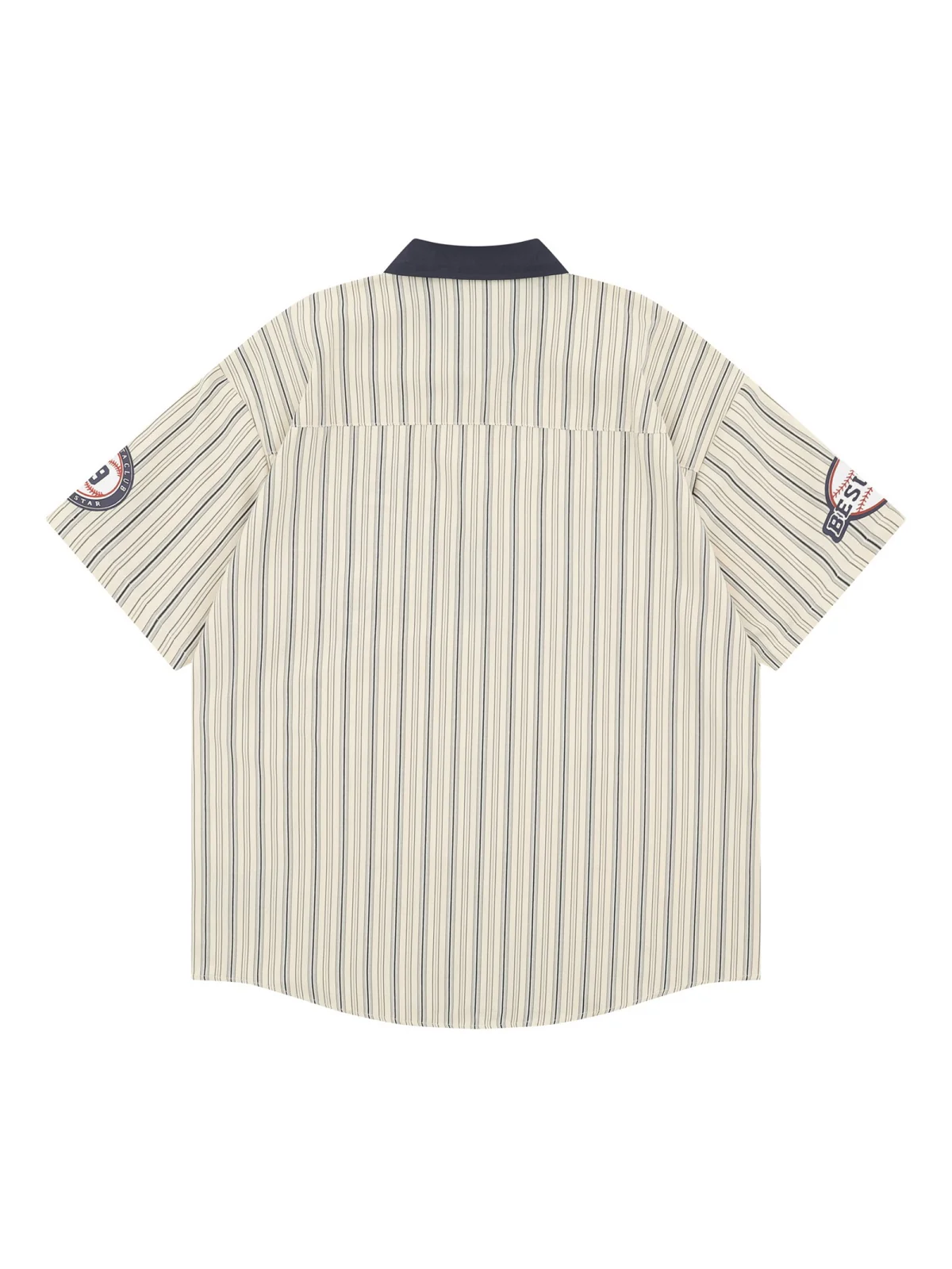 Stripes Patchwork Dog Pattern Shirts - Image 3