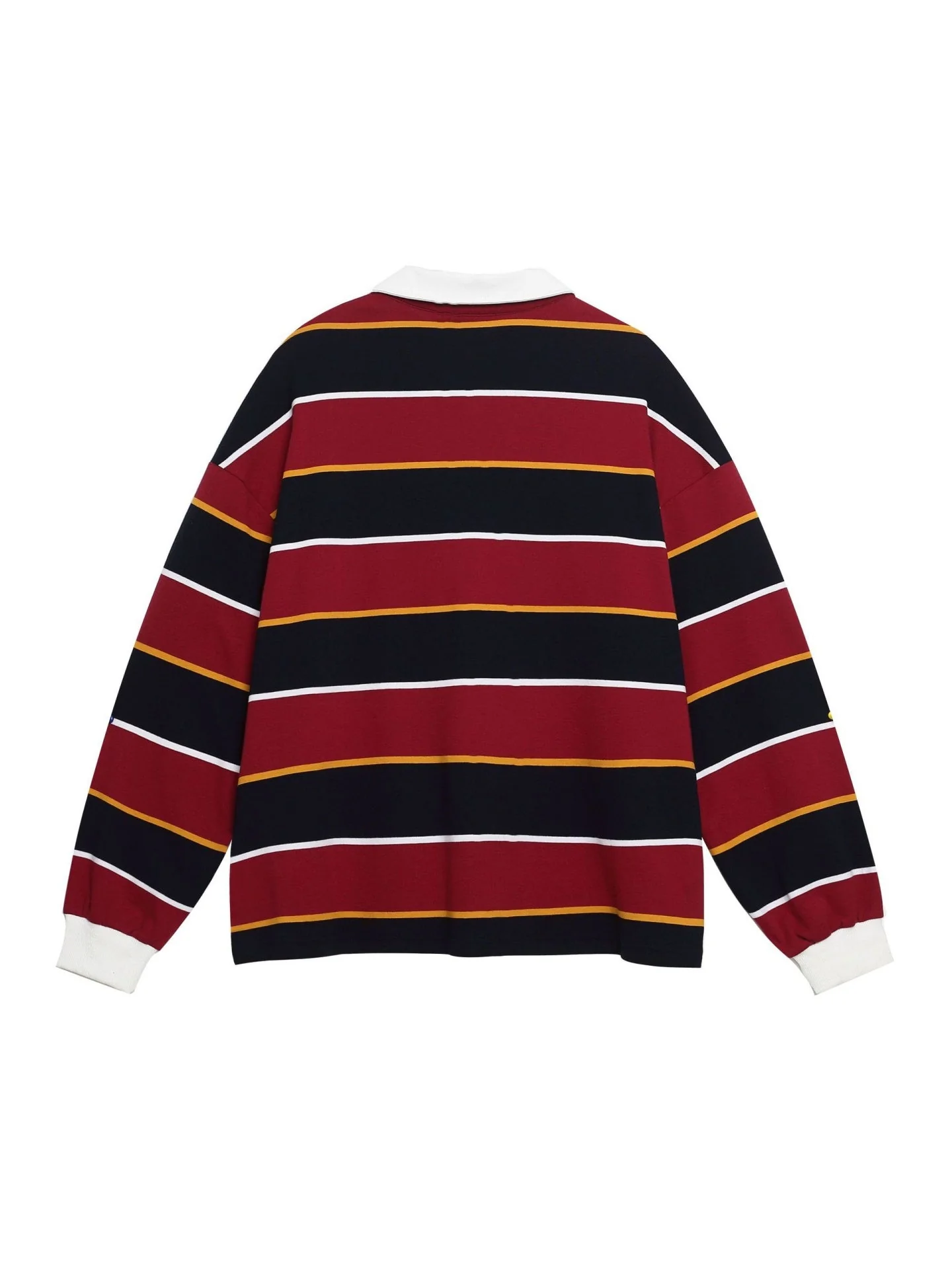 Liber Autumn Neutral wear Contrasting colors Stripes Polo Shirts - Image 3