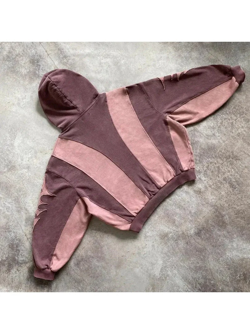 Neutral Color Block Hoodies - Image 4