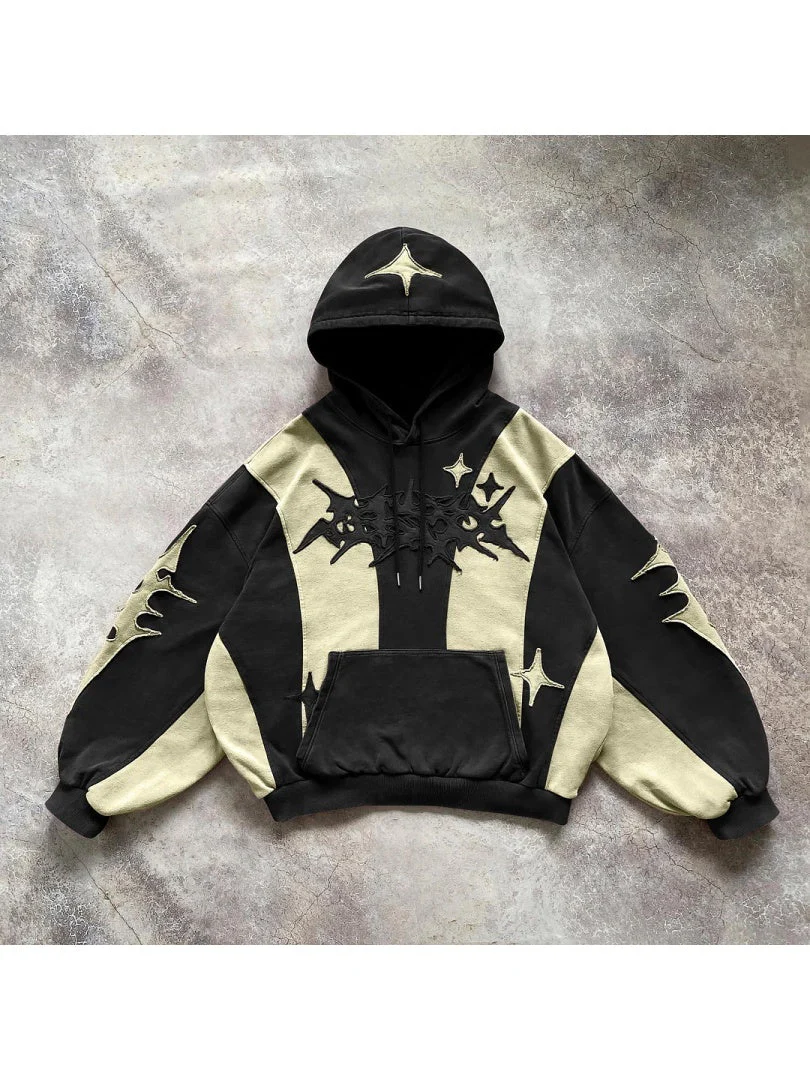 Neutral Color Block Hoodies - Image 8