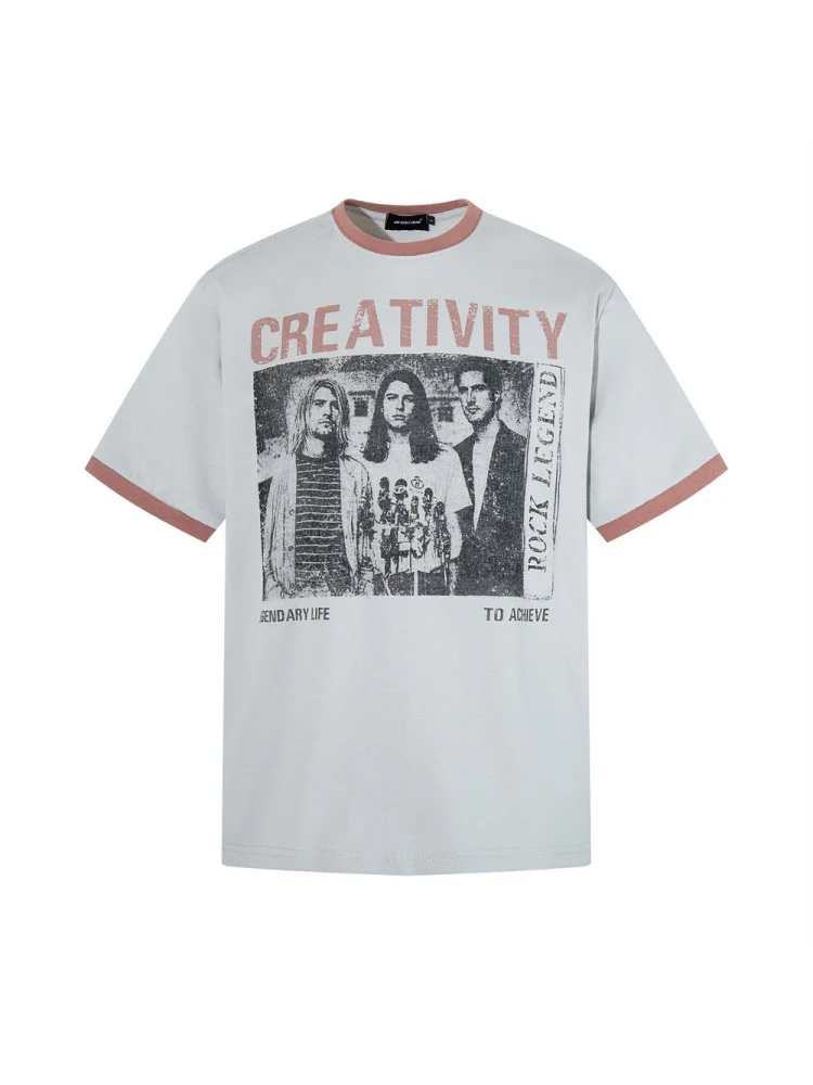 Retro Figure Printed Loose-fit T-shirts - Image 2