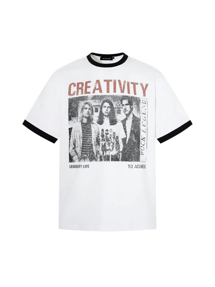 Retro Figure Printed Loose-fit T-shirts - Image 3