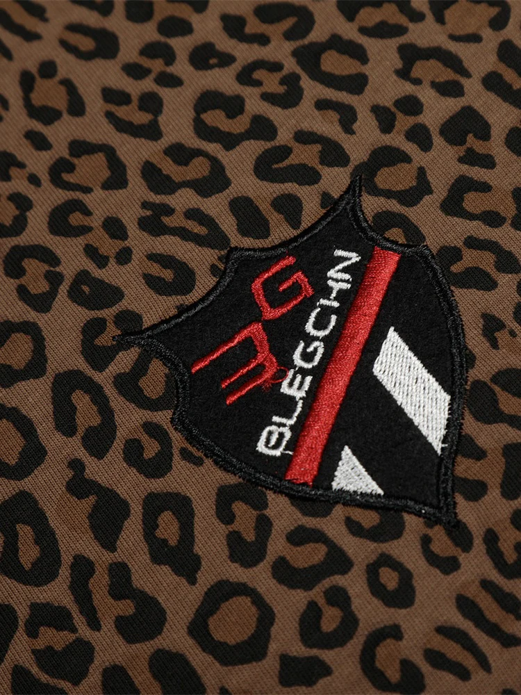 Leopard Print Vibe Letter Loose-fit POLO - Image 6