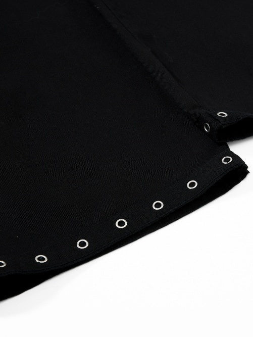Metal Punching Rock Gothic Letter Loose-fit Wide-leg Pants - Image 8
