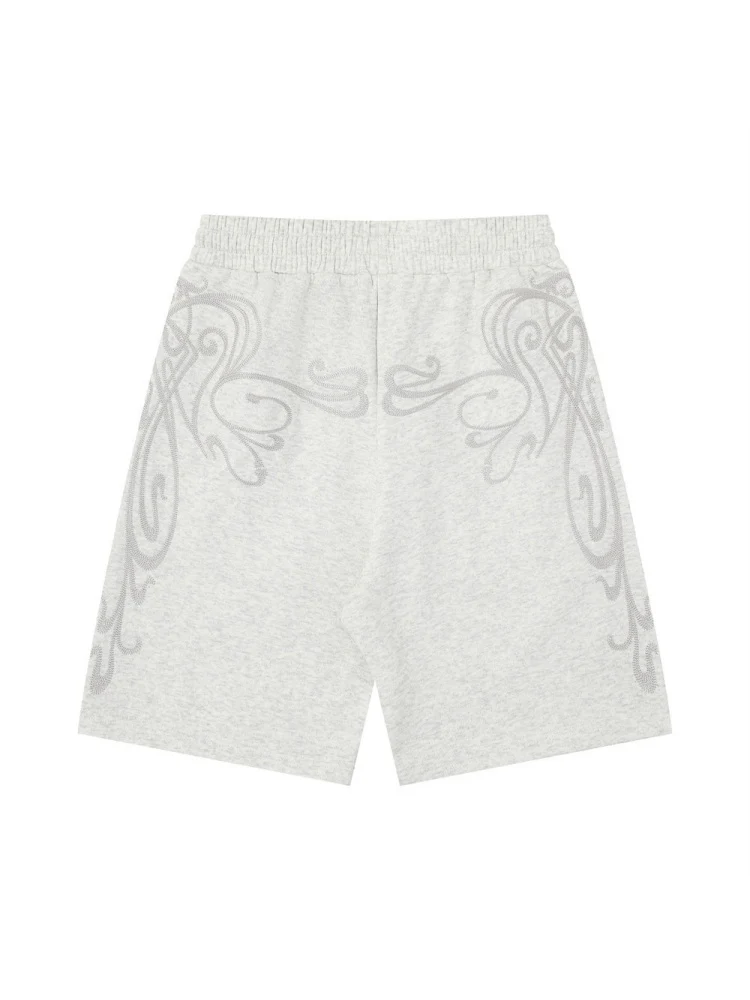 Vibe Hip Hop Embroidery Loose-fit Five Points Shorts - Image 4