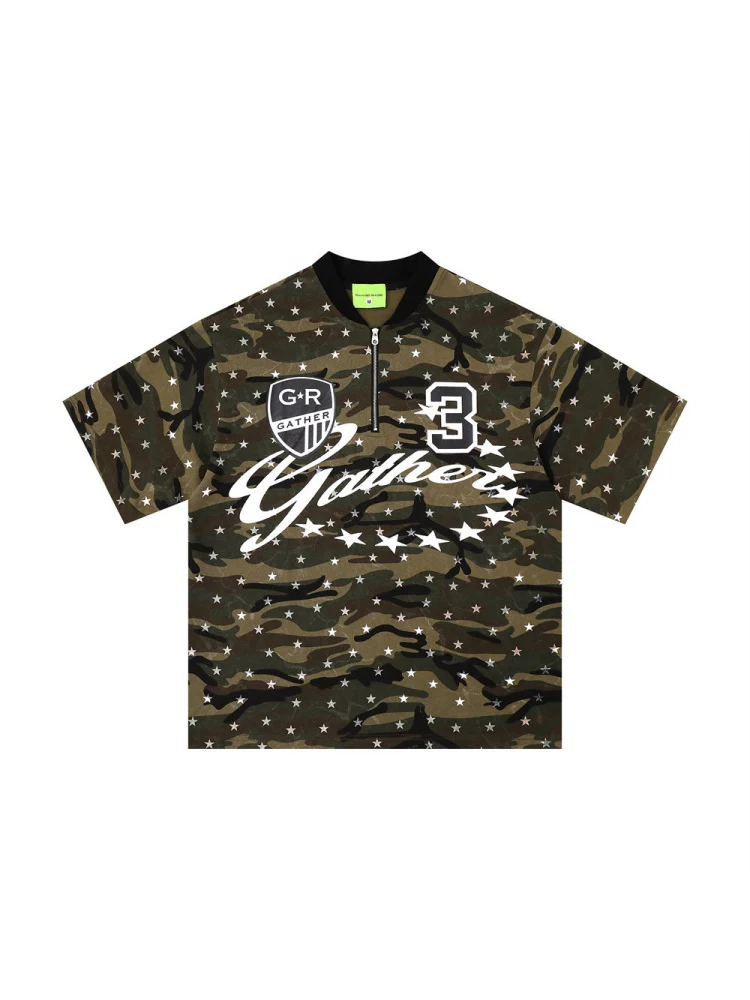Full Print Star Camouflage T-shirts - Image 2