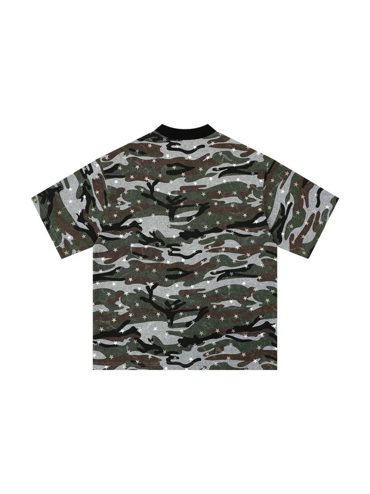 Full Print Star Camouflage T-shirts - Image 8