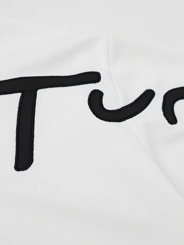 Letter Embroidery Ins Loose-fit POLO Shirt - Image 5