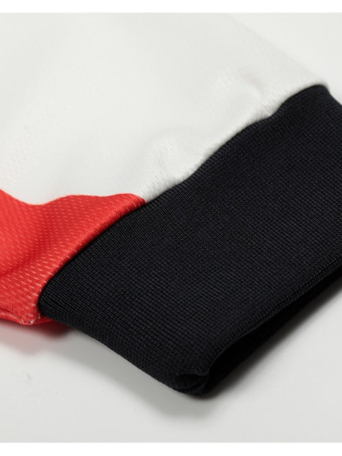 Color Block V-Neck Printed T-Shirt - Image 8