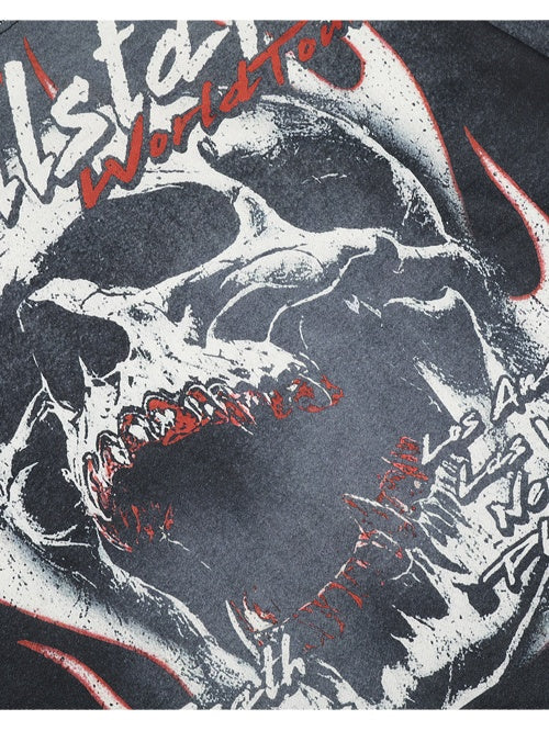 Liber Autumn Neutral wear Printed Skull T-shirts - Image 3