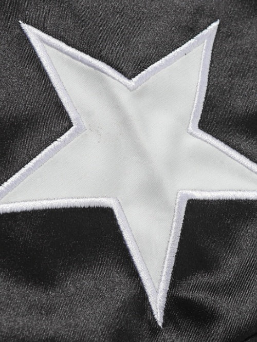 Applique Loose-fit Embroidery Letter T-shirts - Image 7