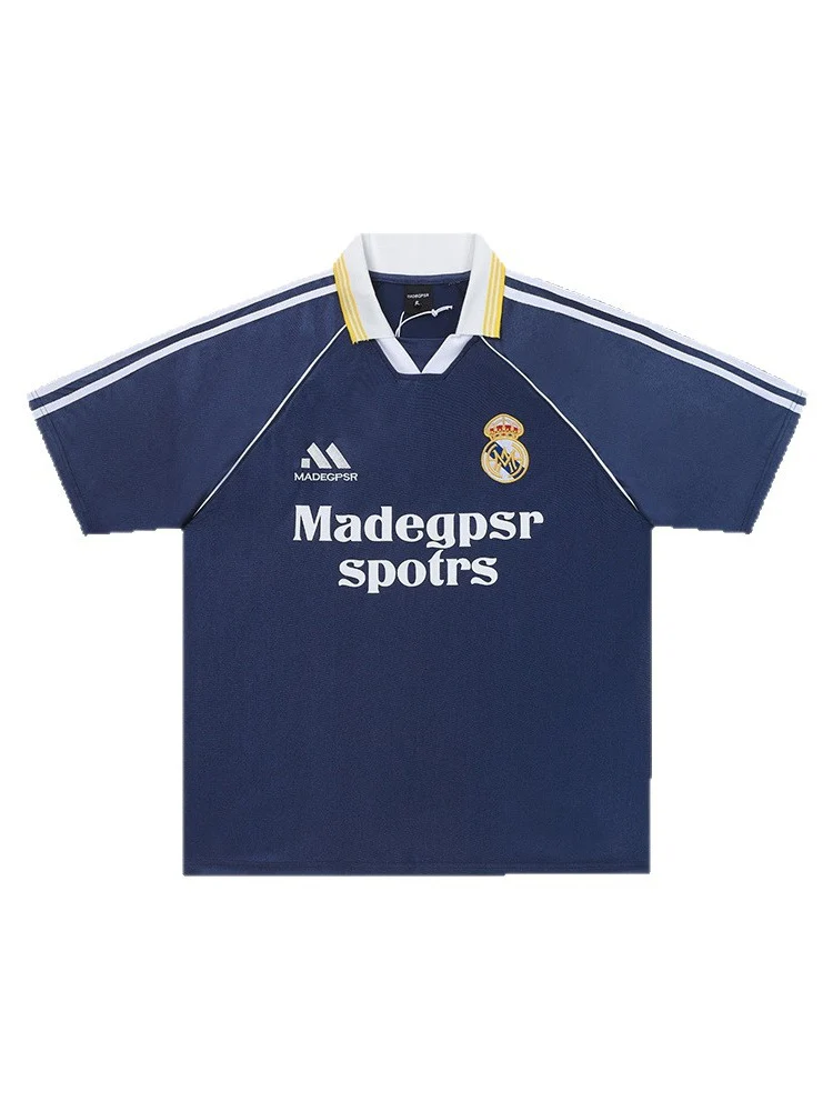 Campus Badge Embroidery Breathable Polo Shirts - Image 2