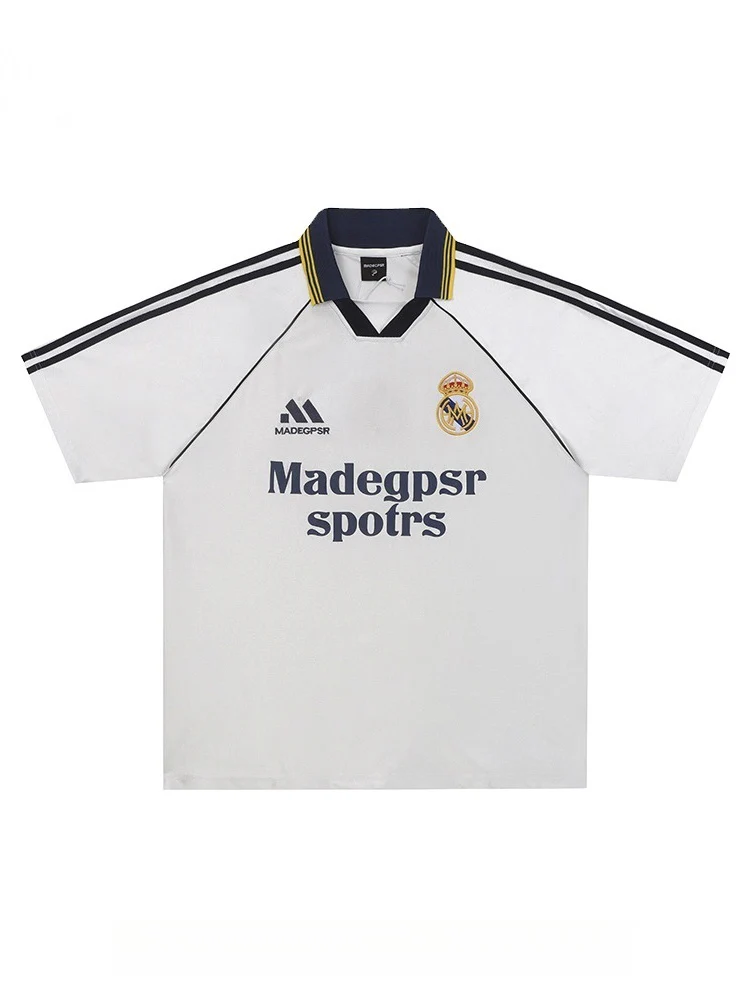 Campus Badge Embroidery Breathable Polo Shirts - Image 6