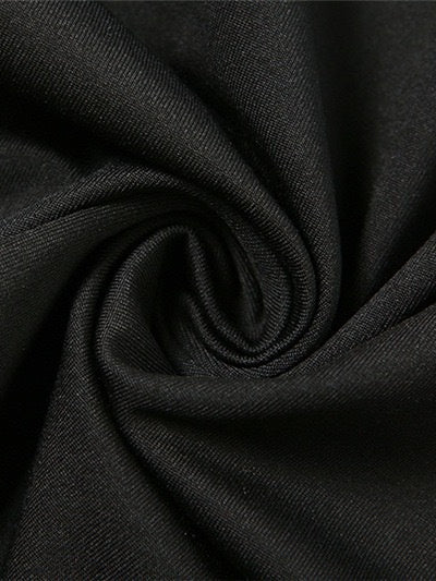 Backless Long sleeve Black Mini&Short Dresses - Image 8
