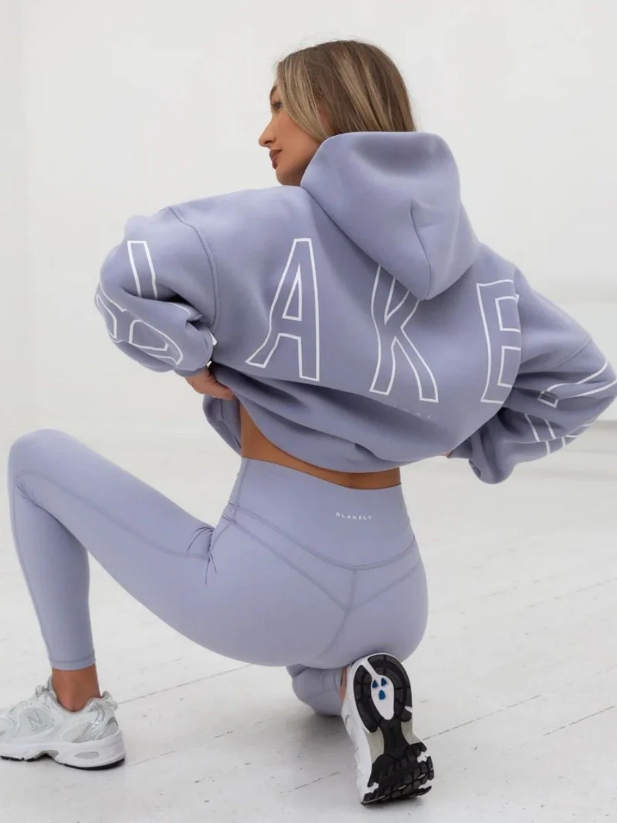 Autumn Women's Letter Hoodie Jackets - Image 28