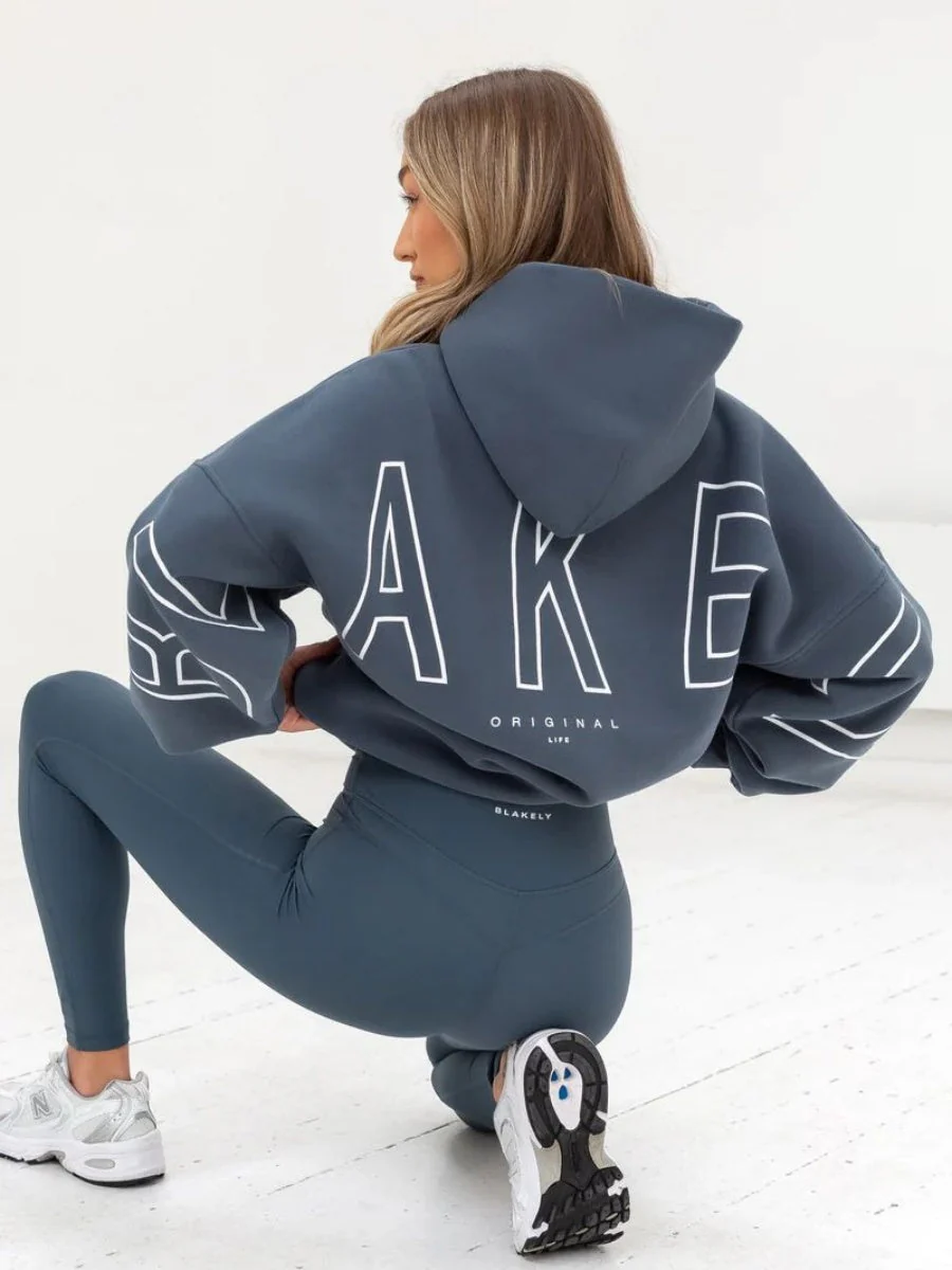 Autumn Women's Letter Hoodie Jackets - Image 33