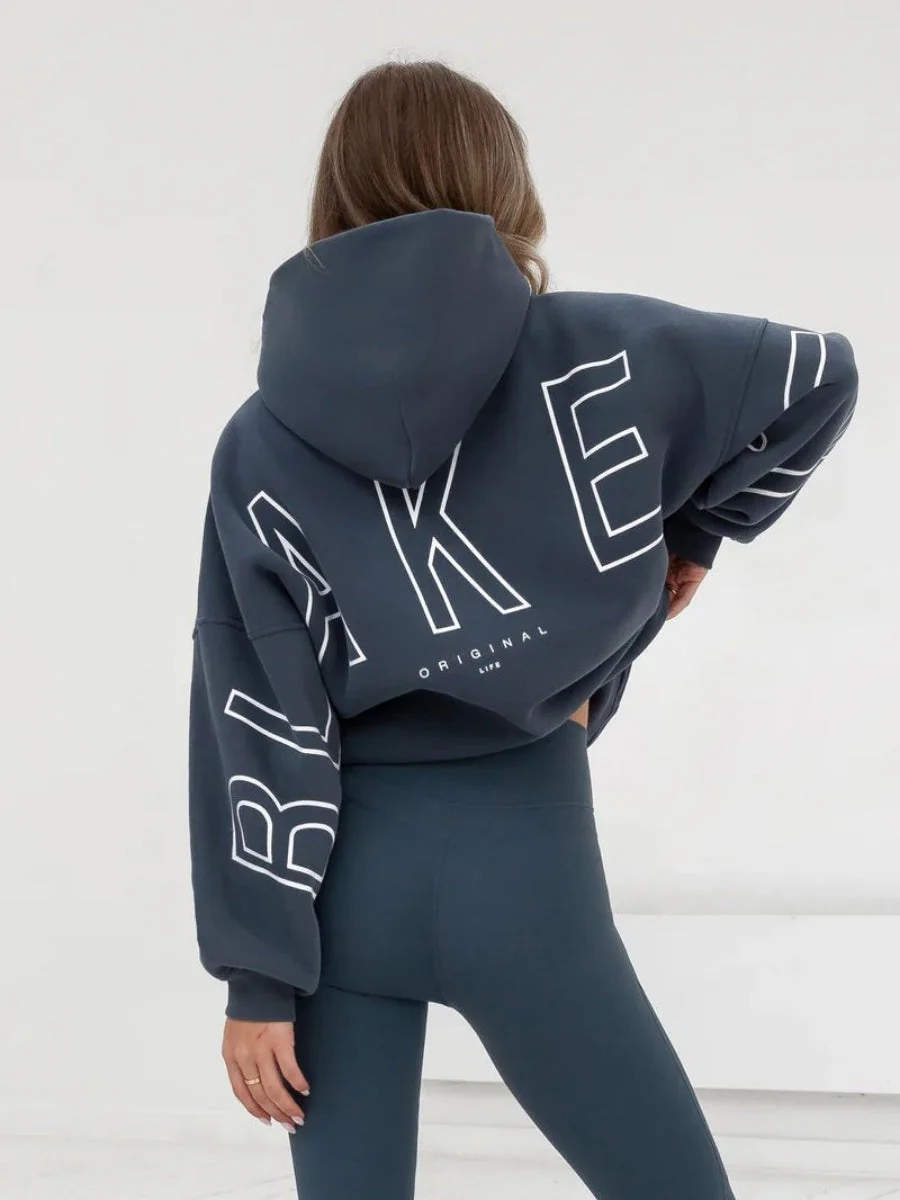 Autumn Women's Letter Hoodie Jackets - Image 34