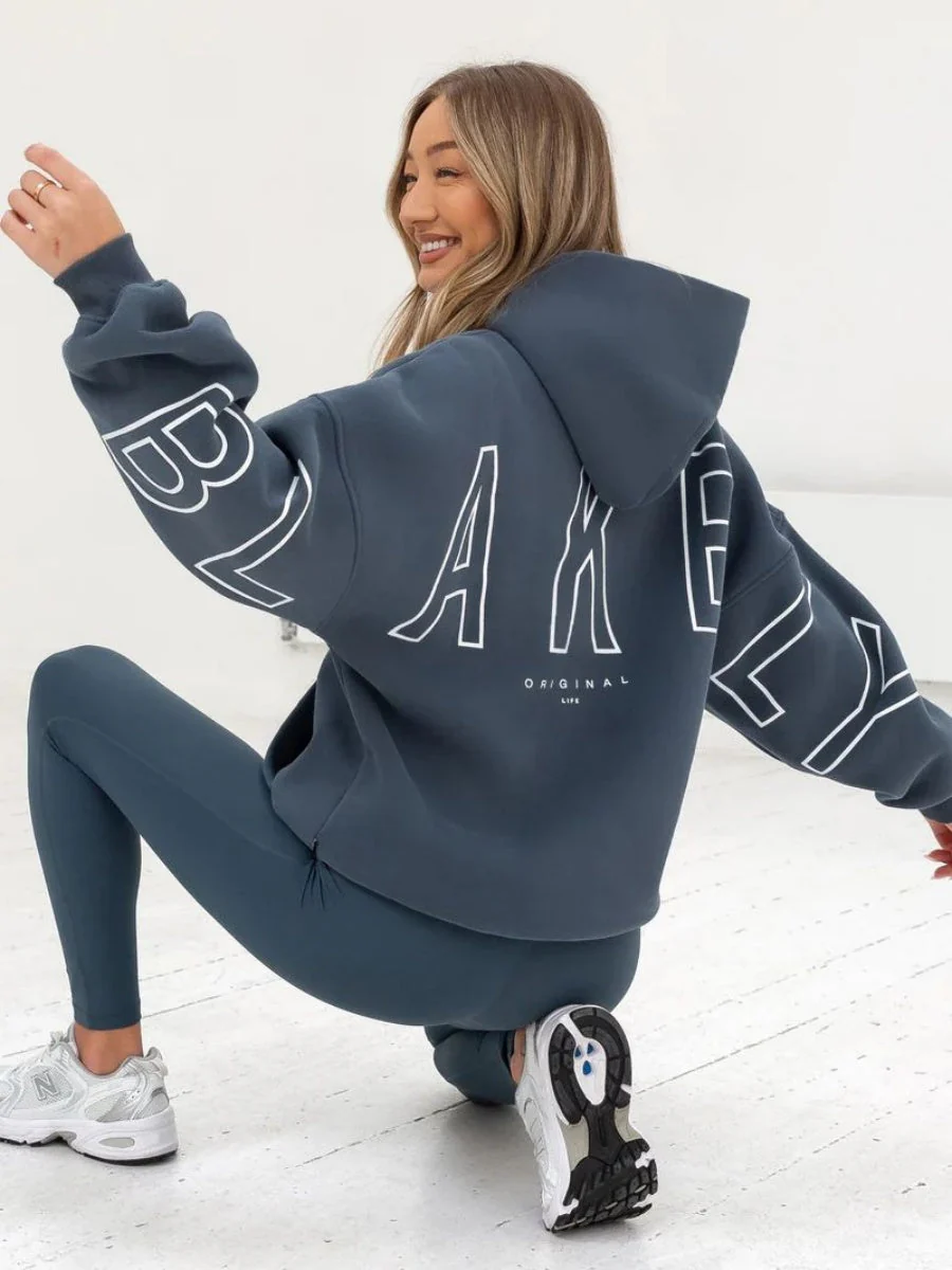 Autumn Women's Letter Hoodie Jackets - Image 36