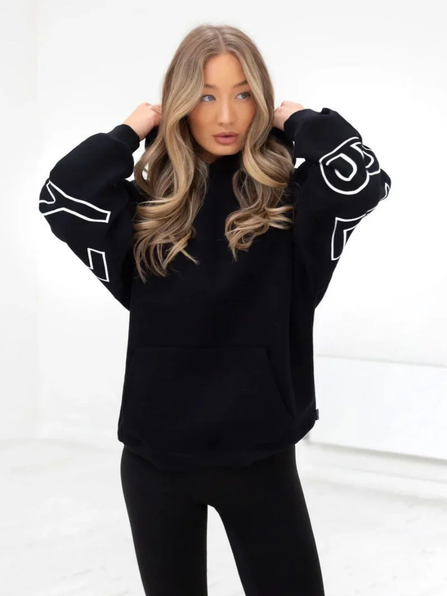 Autumn Women's Letter Hoodie Jackets - Image 4