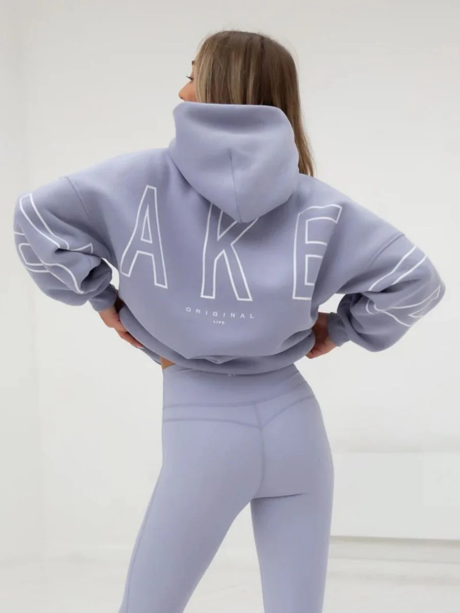 Autumn Women's Letter Hoodie Jackets - Image 57