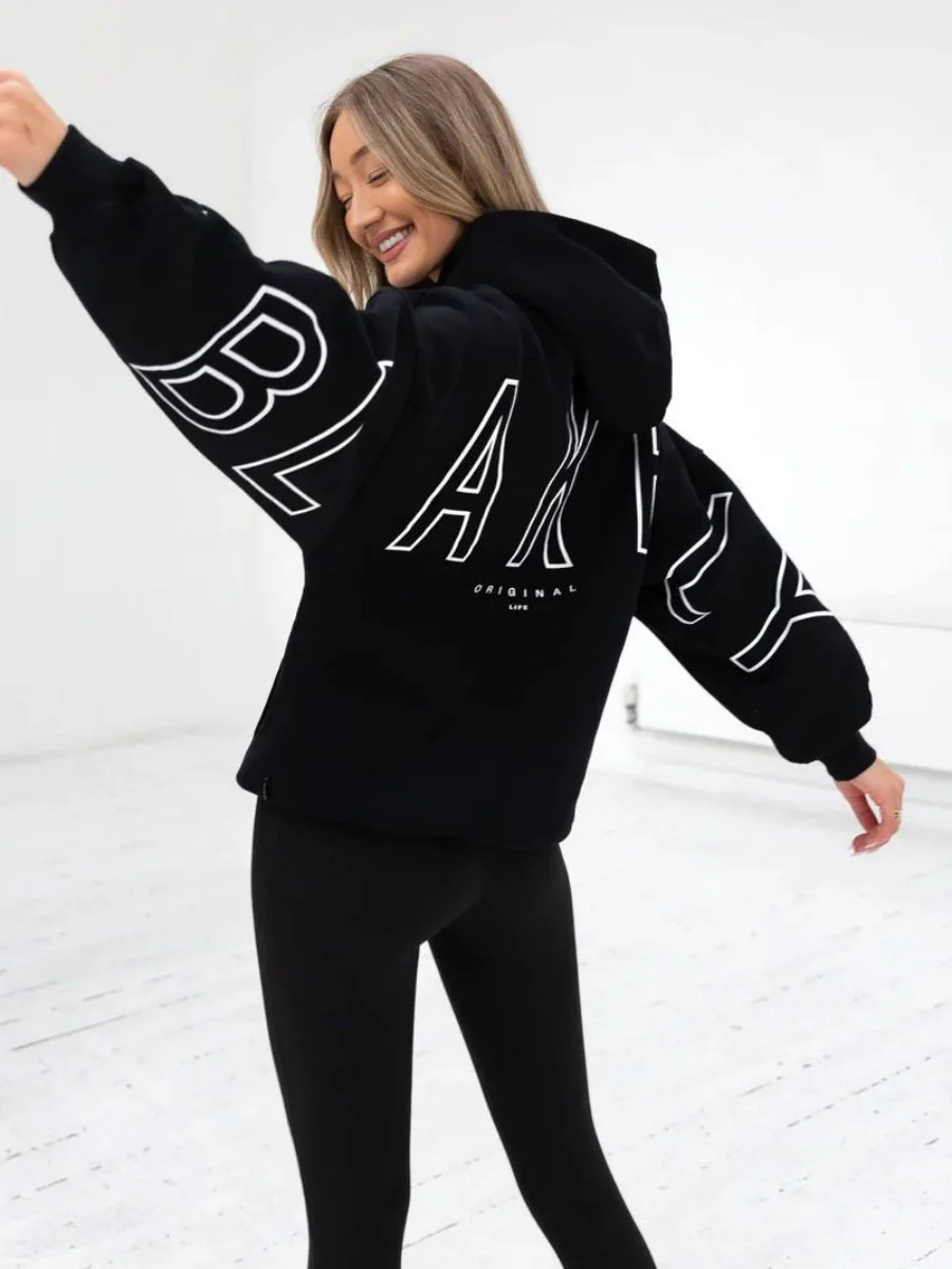 Autumn Women's Letter Hoodie Jackets - Image 7