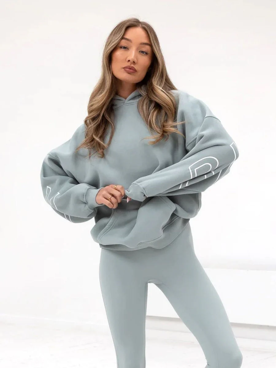 Autumn Women's Letter Hoodie Jackets - Image 8