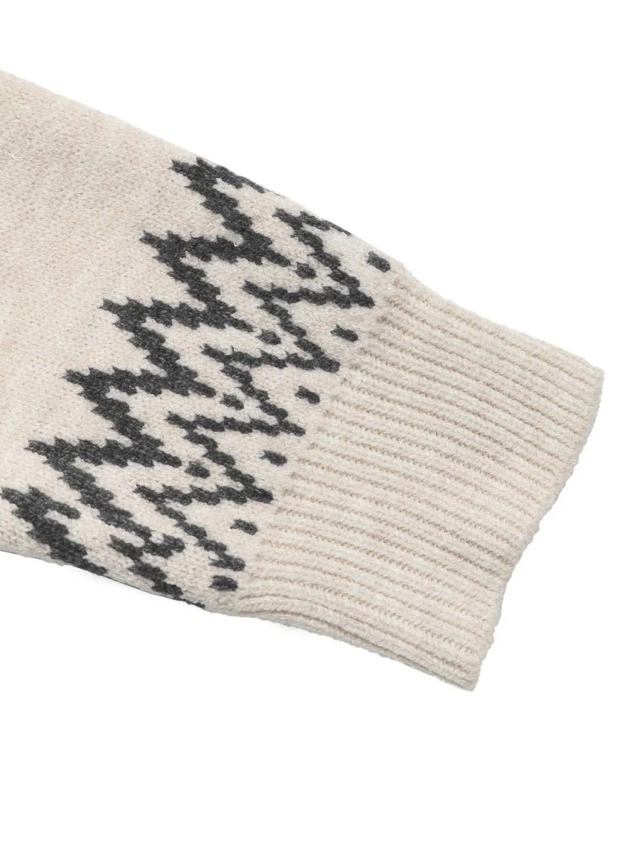 Pullover Fair Isle Style Geometric Patterns Casual Sweaters - Image 5